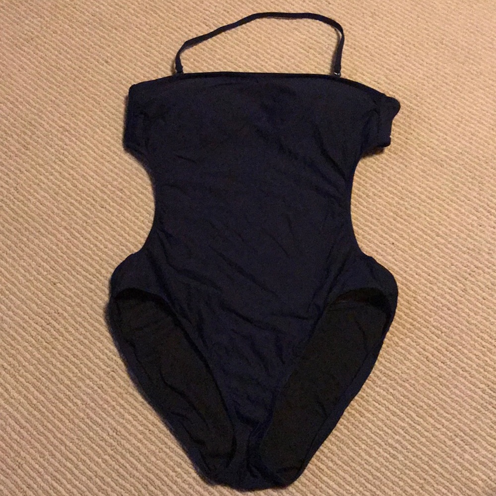 J. Crew One Piece Cut Out Bathing Suit - Navy